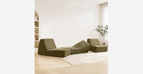 Vacuum Compressed Box Sofa | Roll Packed Sofa with 60-Second Rebound & Wide Design - Model MJ-FF001 | Mingjin Pufe China