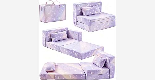 3 in 1 Kids Folding Sofa Bed – Compressed Toddler Couch with Pillow & Storage Bag - Model MJ-FF004 | Mingjin Pufe China