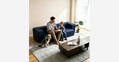 Convertible Sofa Bed | Multi-Functional Sleeper Sofa with Wide Armrests & Hidden Zipper - Model MJ-FF005 | Mingjin Pufe China