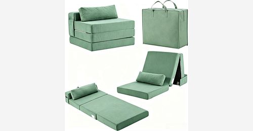 Folding Sofa Bed – Tri-Fold Compressed Mattress with Pillow & Storage Bag - Model MJ-FF006 | Mingjin Pufe China