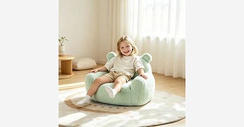 Velvet Bear Crianças Sofá Cadeira – Shredded Foam Filled Lightweight Bebê Couch - Model MJ-FF009 | Mingjin Pufe China