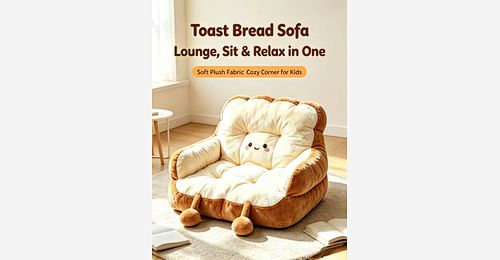 Toast Bread Shaped Crianças Sofá – Shredded Foam Filled Reclining Lounger - Model MJ-FF015 | Mingjin Pufe China