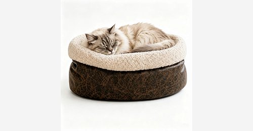 Round Bolster Pet Bed | High-Wall Calming Donut Cushion for Small Dogs & Cats - Model MJ-PET012 | Mingjin Pufe China