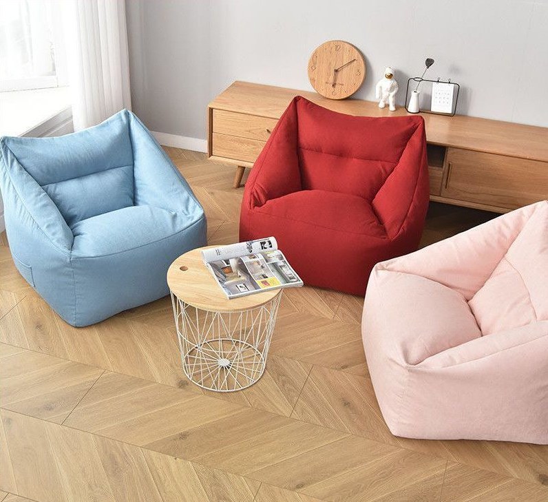 Red Lounge Pufe Cadeira detalhe 1