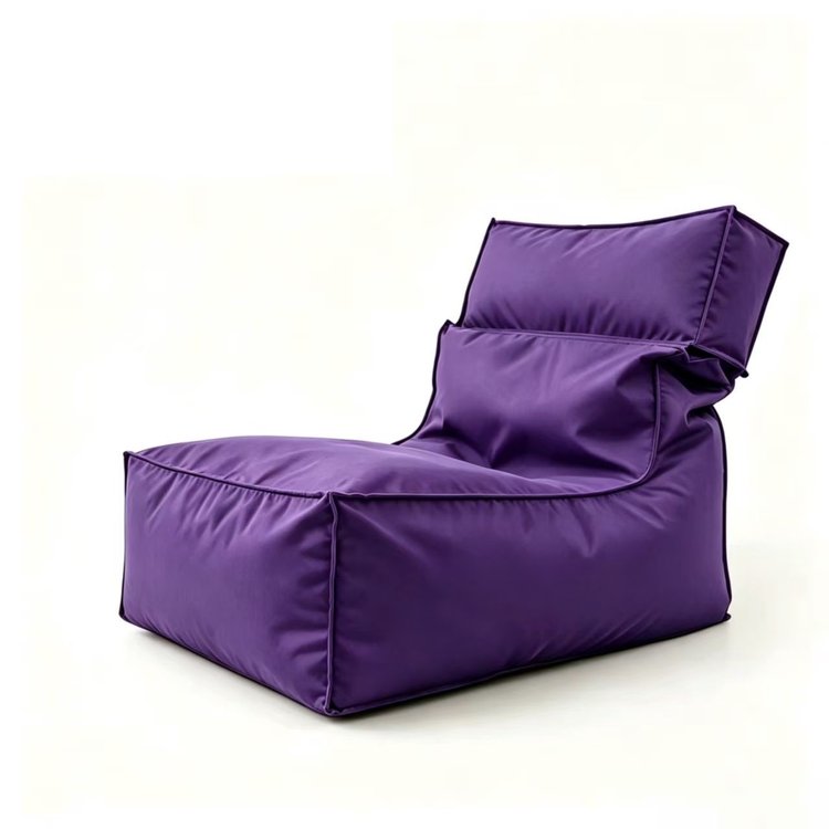 Cadeira de pufe de praia dobrado roxo - Cadeira de pufe de praia dobrada Fabricante & fábrica na China