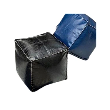 Capa quadrada para cadeira de saco de feijão PU