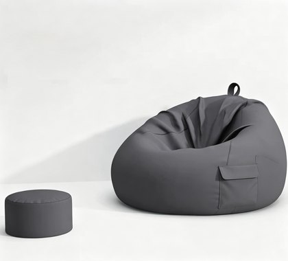 Grafite Tear Drop Pufe Chair - Pufe Chair Cover Fabricante & fábrica na China