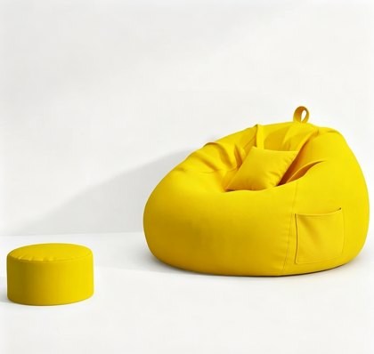 Mostarda Lágrima Drop Pufe Sofa Pouf - Bean saco cadeira tampa Fabricante & China Fábrica