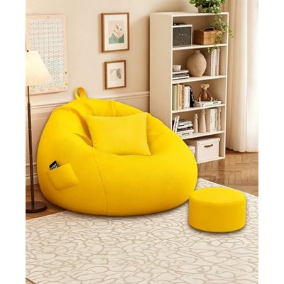 Tan Tear Drop Pufe Chair - Pufe Chair Cover Fabricante & fábrica na China