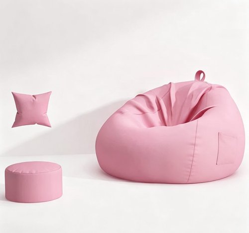 Rose Drop Bean saco com rodapé